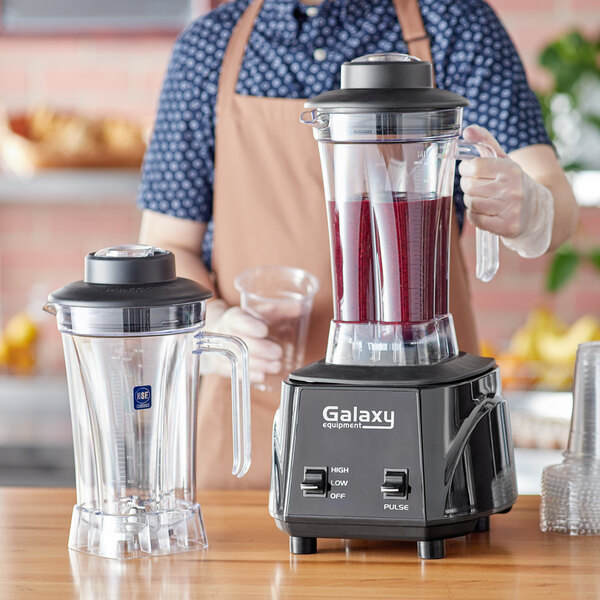 Galaxy GBB640T2J 3 1/2 hp Commercial Blender with Toggle Control and Two 64  oz. Tritan